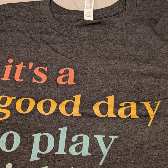 Bella Canvas Graphic Tee Womens Medium It's a Good Day to Play Pickleball Top - Picture 3 of 13